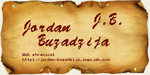 Jordan Buzadžija vizit kartica
